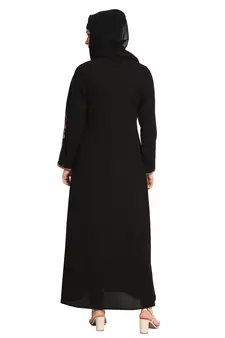 MRC Latest  Stylish Women Girl Shrug Style Embroidered Latest Abaya