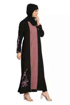MRC Latest  Stylish Women Girl Shrug Style Embroidered Latest Abaya
