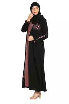 MRC Latest  Stylish Women Girl Shrug Style Embroidered Latest Abaya