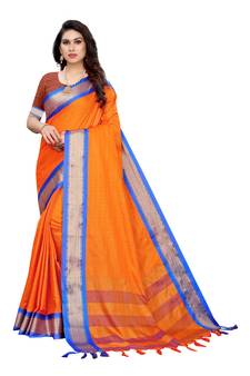 Mustard printed uppada silk saree with blouse