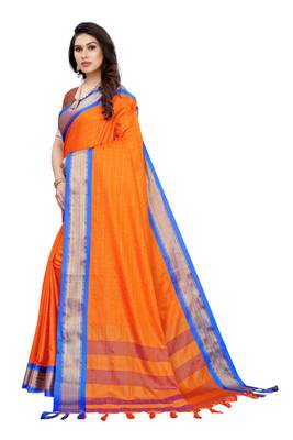 Mustard printed uppada silk saree with blouse 2