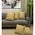 HOUZZCODE DESIGNER CUSHION COVERS Floral 1 yellow 16x16 set of 5