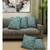 HOUZZCODE DESIGNER CUSHION COVERS Floral 2 sea green 16x16 set of 5