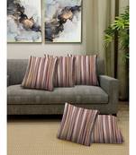 HOUZZCODE DESIGNER CUSHION COVERS Vertical Spiral 2 multi 16x16 set of 5