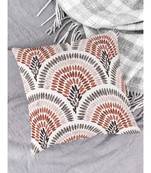 HOUZZCODE DESIGNER CUSHION COVERS round chevaron 3 multi 16x16 set of 5