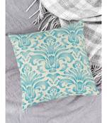 HOUZZCODE DESIGNER CUSHION COVERS Seamless Vintage Damask sky blue 16x16 set of 5