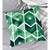 HOUZZCODE DESIGNER CUSHION COVERS Chevron Story green 16x16 set of 5