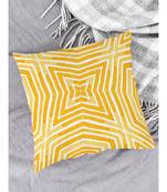 HOUZZCODE DESIGNER CUSHION COVERS Pattern Print 9 orange/yellow 16x16 set of 5