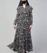 Modest and Pretty Dress Made In Printed Chiffon