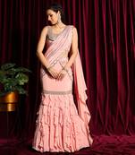 Blush Pre Draped Saree