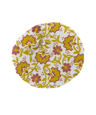 HOUZZCODE DESIGNER apron Floral 1 50x60cm yellow heavy satin 2
