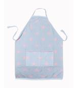 HOUZZCODE DESIGNER apron light blue love 50x60cm sky blue heavy satin