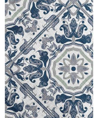 HOUZZCODE DESIGNER apron Azulejo mix 50x60cm indigo heavy satin 3