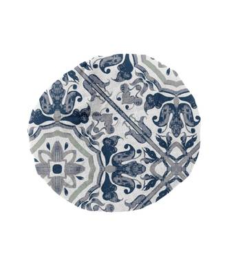 HOUZZCODE DESIGNER apron Azulejo mix 50x60cm indigo heavy satin 5