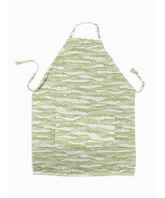 HOUZZCODE DESIGNER apron Green Waves 50x60cm light green heavy satin 1