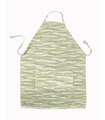 HOUZZCODE DESIGNER apron Green Waves 50x60cm light green heavy satin