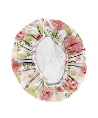 HOUZZCODE DESIGNER apron pastle flower 50x60cm multi heavy satin 3