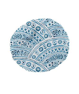 HOUZZCODE DESIGNER apron Pattern Print 4 50x60cm sky blue heavy satin 1