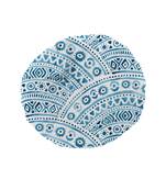 HOUZZCODE DESIGNER apron Pattern Print 4 50x60cm sky blue heavy satin