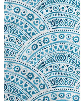 HOUZZCODE DESIGNER apron Pattern Print 4 50x60cm sky blue heavy satin 4