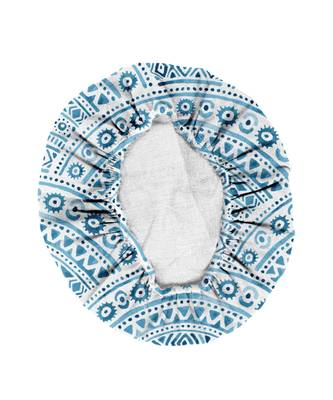 HOUZZCODE DESIGNER apron Pattern Print 4 50x60cm sky blue heavy satin 5