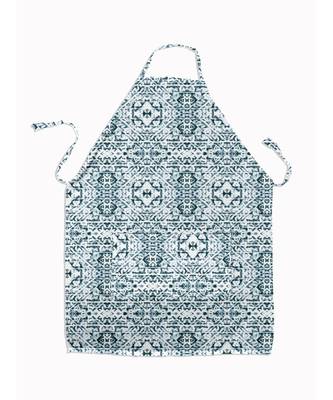 HOUZZCODE DESIGNER apron Artistic Dec Blues 50x60cm green heavy satin 2