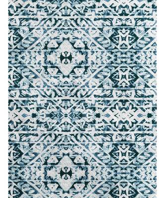 HOUZZCODE DESIGNER apron Artistic Dec Blues 50x60cm green heavy satin 4
