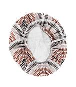 HOUZZCODE DESIGNER apron round chevaron 3 50x60cm multi heavy satin