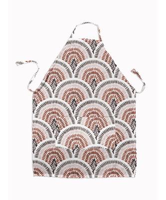 HOUZZCODE DESIGNER apron round chevaron 3 50x60cm multi heavy satin 3