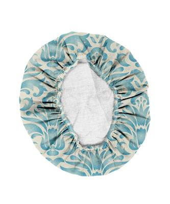 HOUZZCODE DESIGNER apron Seamless Vintage Damask 50x60cm sky blue heavy satin 3
