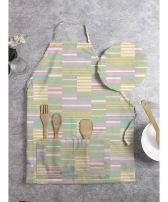 HOUZZCODE DESIGNER apron Assorted Hyfon 50x60cm multi heavy satin 2