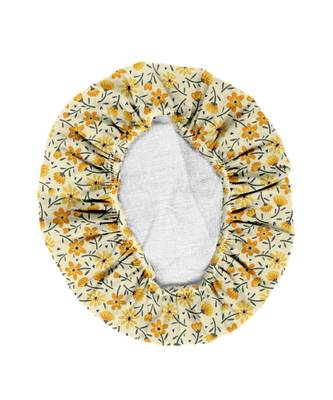HOUZZCODE DESIGNER apron Mini Flower 50x60cm yellow heavy satin 1