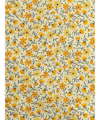 HOUZZCODE DESIGNER apron Mini Flower 50x60cm yellow heavy satin 5