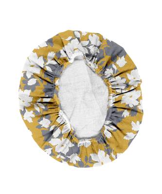 HOUZZCODE DESIGNER apron Florentine 2 50x60cm yellow/grey heavy satin 1