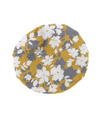 HOUZZCODE DESIGNER apron Florentine 2 50x60cm yellow/grey heavy satin 2