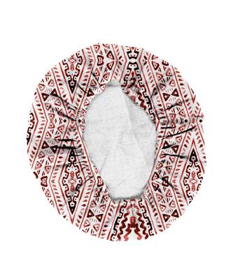 HOUZZCODE DESIGNER apron Pattern Print 6 50x60cm maroon heavy satin 4