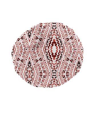 HOUZZCODE DESIGNER apron Pattern Print 6 50x60cm maroon heavy satin 5