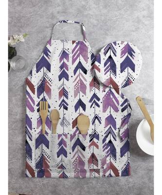 HOUZZCODE DESIGNER apron Love arrow 50x60cm multi heavy satin 4