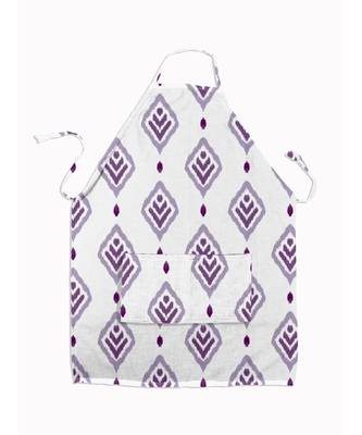 HOUZZCODE DESIGNER apron Ikat With Dot 50x60cm voilet heavy satin 3
