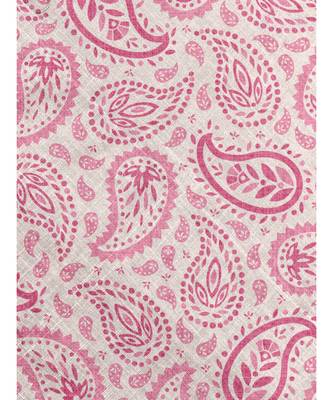 HOUZZCODE DESIGNER apron Cultural Paisley 50x60cm pink heavy satin 2