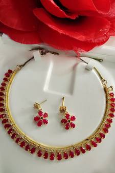 Red necklaces