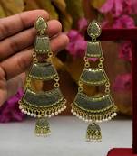 Gold jhumkas