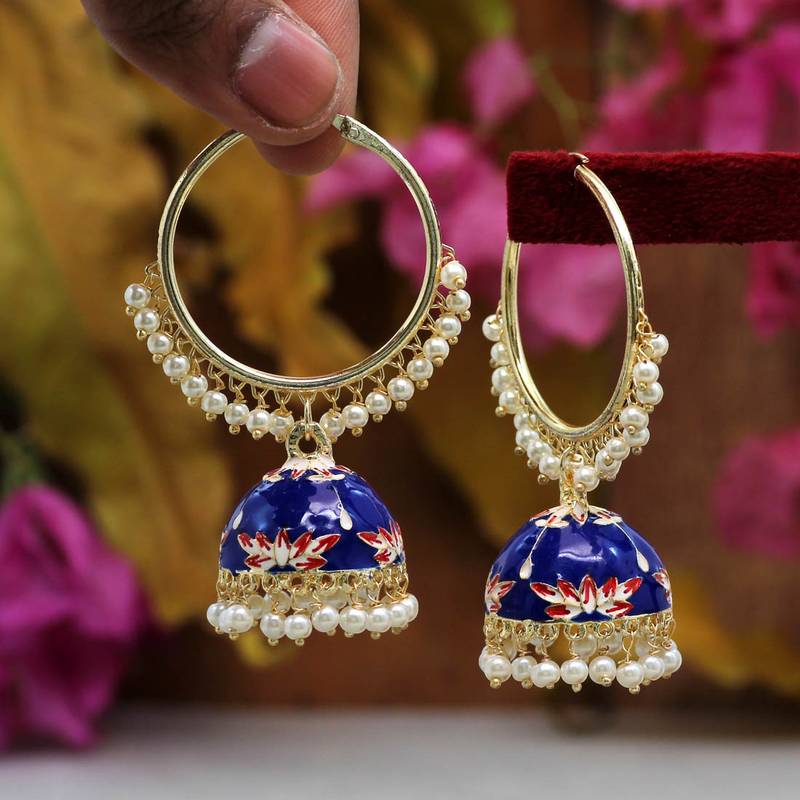 Blue jhumka Clearance