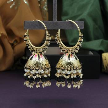 Black jhumkas 1