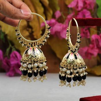 Black jhumkas 2