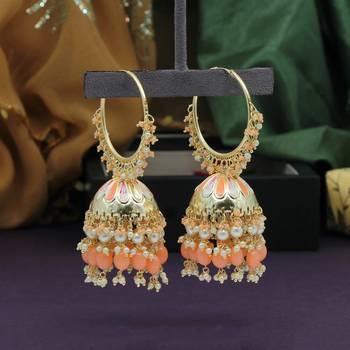 Orange jhumkas 1