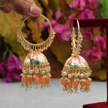 Orange jhumkas 2