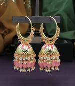 Pink jhumkas