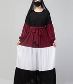 Multi Colored and Multi-Tiered Abaya Dress.