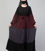Multi Colored and Multi-Tiered Abaya Dress.